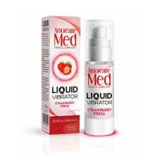 Lubrykant Liquid Vibrator Strawberry 30Ml Amoreane | 100% ORYGINAŁ| DYSKRETNA PRZESYŁKA